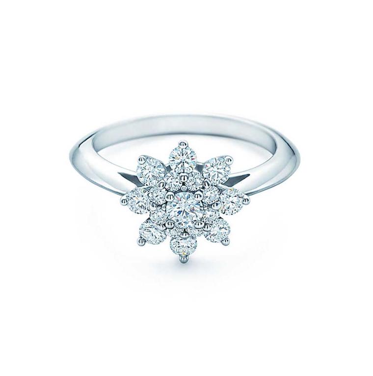 Tiffany flower online engagement ring
